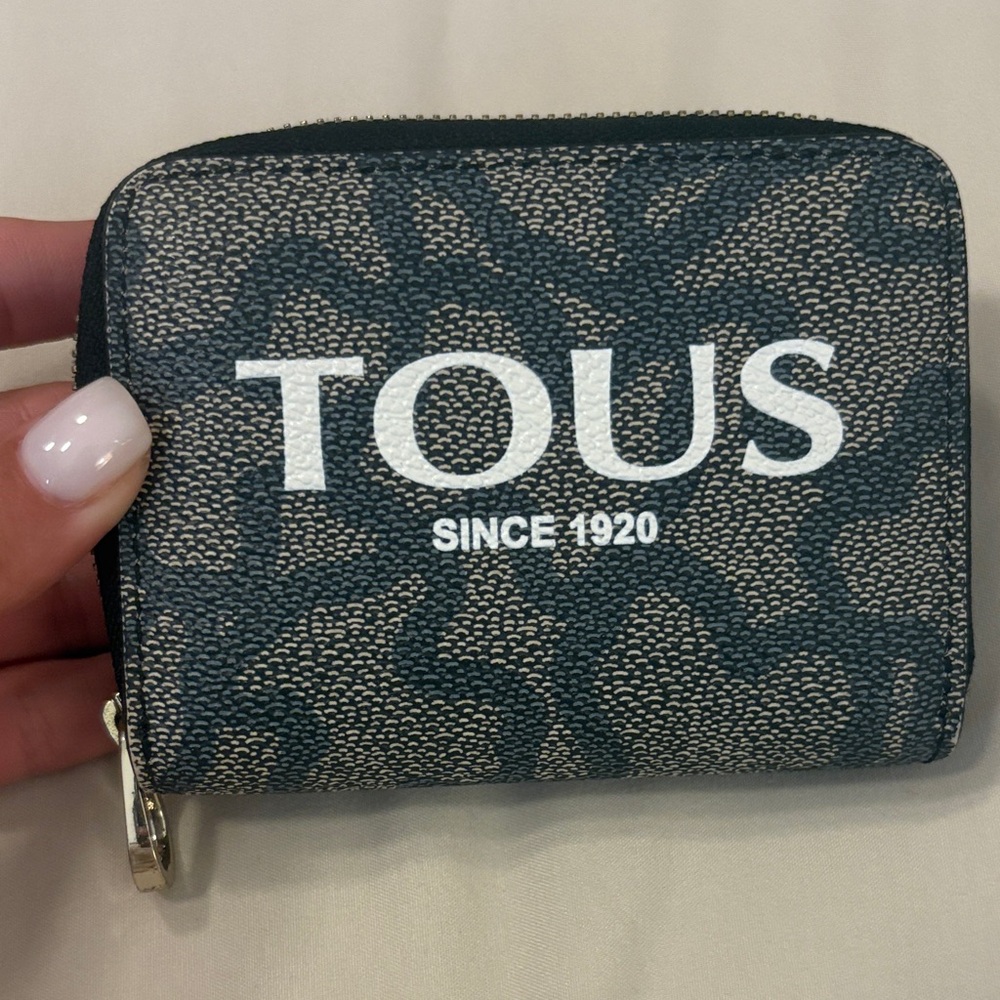 Tous Textured Black and Tan Wallet